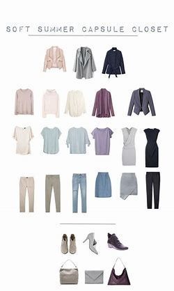 soft summer wardrobe colors - Search Images Soft Summer Capsule, Soft Summer Wardrobe, Soft Summer Fashion, Summer Chic Outfit, Wardrobe Colors, Light Summer Color Palette, Soft Summer Palette, Soft Summer Color Palette, Deep Winter Colors