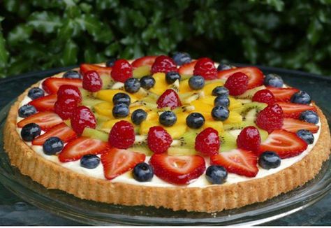 Fruit Flan, Mix Fruit, Apricot Jam, Pastry Brushes, Mixed Fruit, Cream Cheese Filling, Flan, Serving Dishes, Friends And Family