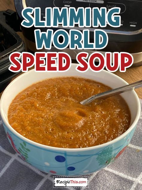 Slimming World Super Speed Soup in the Soup Maker Speed Soup, Soup Recipes Healthy Low Calories, Slimmers World Recipes, Homemade Tomato Soup Recipe, Soup Maker Recipes, Sliming World, Quick Soup Recipes, Speed Foods, Soup Maker