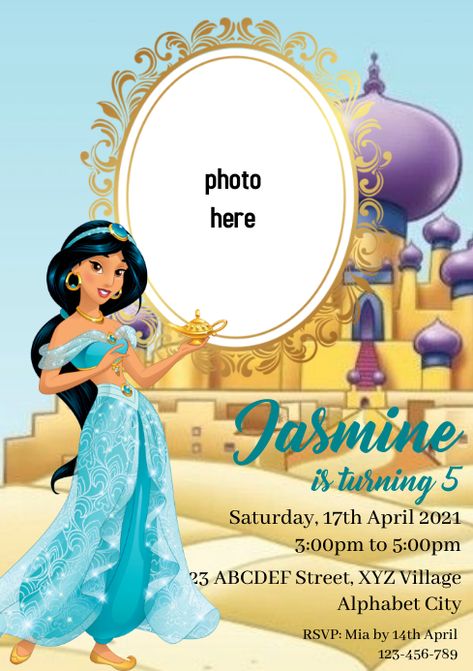 Customize this design with your photos and text. Thousands of stock photos and easy to use tools. Free downloads available. Jasmine Invitation, Church Halloween, Princess Jasmine Birthday, Jasmine Birthday, Linkedin Background Image, Alphabet City, Linkedin Background, Kindle Book Cover, Etsy Banner