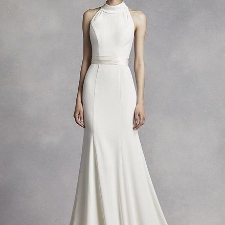 Vera Wang Bridal Ivory Halter Modern Wedding Dress Size 12 (L). Vera Wang Bridal Ivory Halter Modern Wedding Dress Size 12 (L) on Tradesy Weddings (formerly Recycled Bride), the world's largest wedding marketplace. Price $322.2...Could You Get it For Less? Click Now to Find Out! Vera Wang Wedding Dresses, Wedding Dress Vera Wang, Wedding Dress Winter, Wedding Dress Size 12, Vera Wang Bridal, Size 12 Wedding Dress, Vera Wang Wedding, Halter Wedding Dress, High Neck Wedding Dress