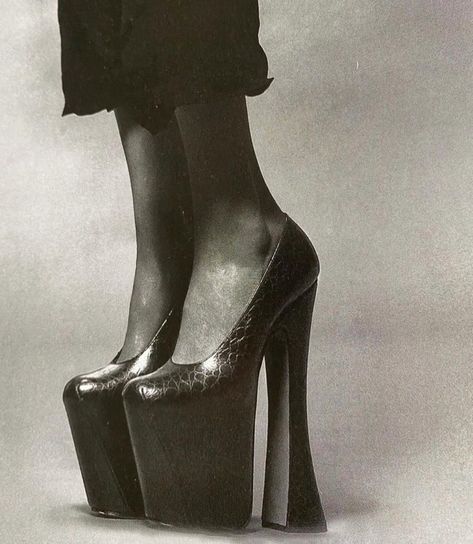 ika | Vivienne Westwood Black Leather Elevated Court Shoes (1993) - @viviennewestwood - - - - - - - - - - #fashion #vivienewestwood #archive… | Instagram Court Shoes, Vivienne Westwood, High Heels, Black Leather, Heels, Leather, On Instagram, White, Instagram