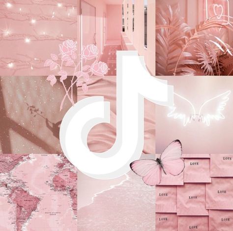 Tiktok Pink Icon Aesthetic, Pastel Pink Tiktok Icon, Tiktok Logo Aesthetic Pink, Tiktok Cute Icon, Pink Icons For Apps Aesthetic, Pink App Icon Tiktok, Telephone Icon Aesthetic, Pink Logo Aesthetic, Pink Iphone Icons Aesthetic