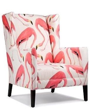 Pink Flamingo Decor, Flamingo Decor, Printed Chair, Flamingo Art, Pink Bird, Flamingo Print, Pink Flamingo, Florida Home, A Chair