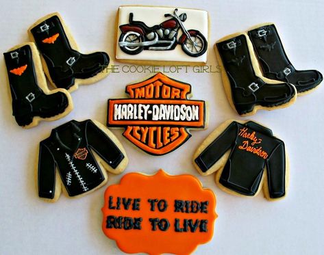 Harley Davidson Party Theme, Harley Davidson Baby Shower, Motorcycle Birthday Parties, Harley Davidson Birthday, Biker Birthday, Motorcycle Cake, Motorcycle Party, Biker Party, Motorcycle Birthday