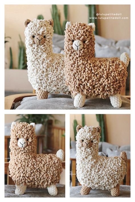 Crochet The Happy Alpaca Amigurumi Pattern Alpaca Sewing Pattern Free, Crochet Lama Pattern Free, Crochet Alpaca Pattern Free, Llama Crochet Pattern Free, Amigurumi Summer, Crochet Alpaca, Crochet Llama, Alpaca Toy, Yarn Patterns