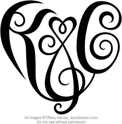 Script Tattoos, Heart Drawings, J Tattoo, A Tattoo Design, Monogram Tattoo, Monogram Hearts, Shape Tattoo, Initial Tattoo, Tree Of Life Tattoo