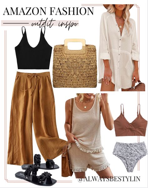 Resort Wear For Women Midsize, Business Casual Resort Wear, Neutral Hawaii Outfits, So Cal Outfits, Midsize Resort Outfits, Plus Resort Wear, Hawaii Resort Outfits, Casual Hawaii Outfits, Cruise Boarding Outfit