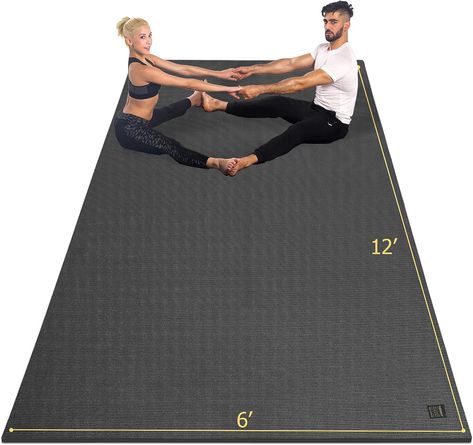 I use this in my gym and it works great. Intense Cardio Workout, Large Yoga Mat, Gym Floor Mat, Home Gym Flooring, Gym Mats, Exercise Mat, Outdoor Yoga, Gym Flooring, Mat Exercises