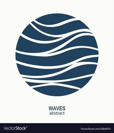 Wave Vector Illustration, Wave Logo Design Ideas, Logo Vague, Flow Logo Design, Wave Logo Design, Wave Icon, Abstract Logo Design, Wave Vector, Surf Logo