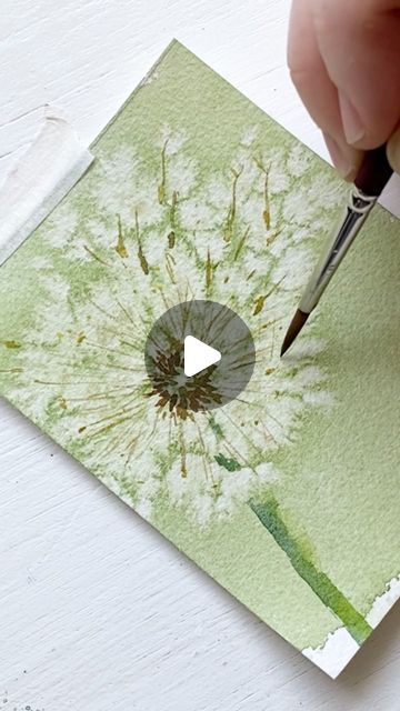 Layered Watercolor, Painting With Salt, Art How To, Bright Watercolor, Watercolor Crafts For Kids, Dandelion Watercolor, Watercolor Dandelion, Watercolor Stars, Dandelion Watercolor Painting