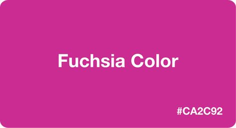 Fuchsia color is the color of a plant named by a German botanist. Women like to use this color on their curtains. It is one of the beautiful colours. Hex Color Codes, Color Codes, Beautiful Colours, Fuchsia Color, Color Coding, Beautiful Colors, Hot Pink, Curtains, ? Logo