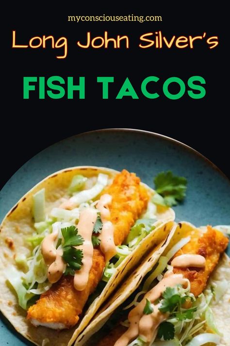 Fish tacos on a plate Long John Silvers Recipes, Best Fish Taco Recipe, Baja Sauce, Taco Dishes, Mango Slaw, Baja Fish Tacos, Taco Rice, Crispy Fish, Long John Silver