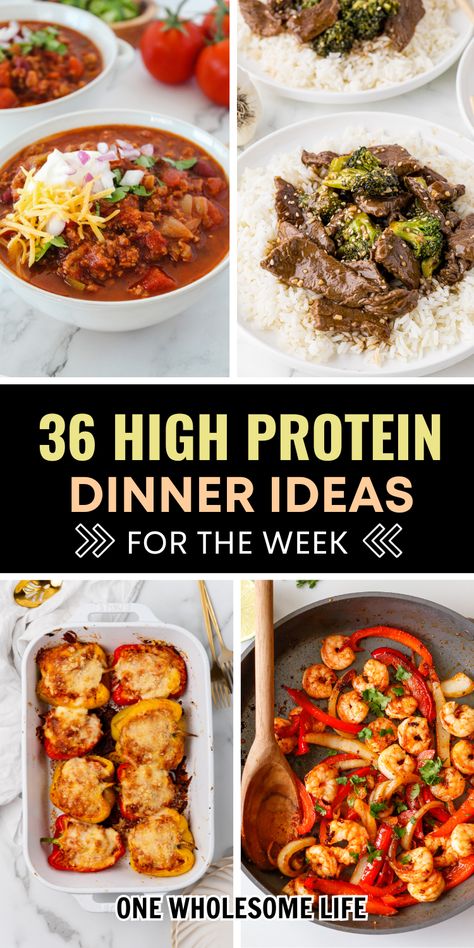 Easy Meals For Dinner High Protein, Quick Low Calorie High Protein Dinner, Low Carb Low Cal Dinner, Protein Recipes Low Calorie, High Protein Chicken Thigh Dinner, Meals The Whole Family Will Love, Dinner Recipes Protein Packed, Protein Filled Dinner Recipes, Meal Prep Dinner Ideas High Protein