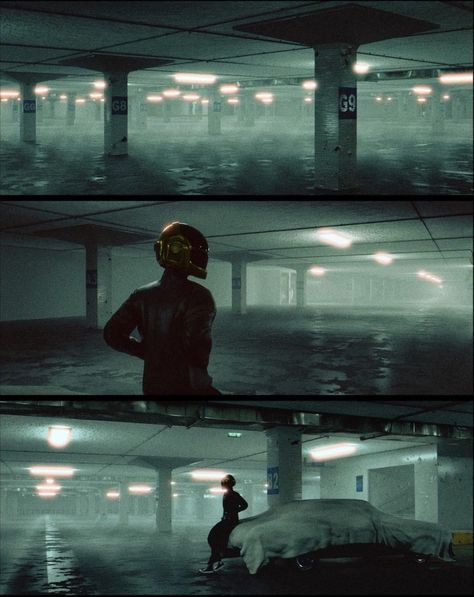 Cinematic Car Photography, Car Park Shoot, Car Cinematography, Parking Garage Photoshoot Aesthetic, Parking Garage Photoshoot Night, Futuristic Garage, Car Park Photoshoot, Parking Garage Aesthetic, Futuristic Photoshoot