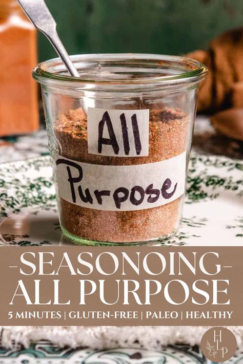 Season All Recipe, Savory Spreads, Homemade Seasoning, Spice Blends Recipes, Peach Recipes, Spice Mix Recipes, Homemade Spice Blends, Diy Spices, Food Freedom