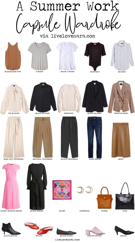 Business Capsule Wardrobe Summer, Spring 23 Capsule Wardrobe, Office Capsule Wardrobe Summer, Summer Office Capsule Wardrobe, Capsule Wardrobe Work Office, Realtor Wardrobe, Build A Work Wardrobe, Summer Work Capsule Wardrobe, Summer Work Capsule