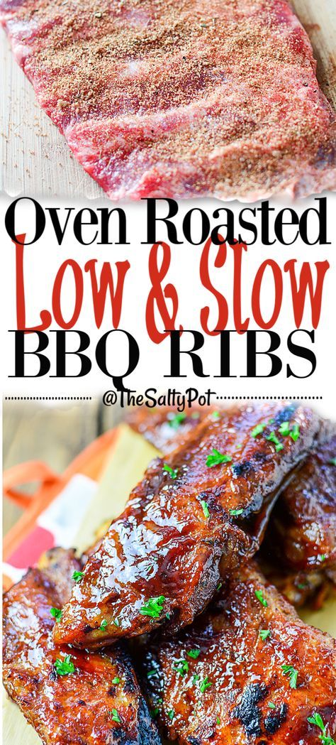 Baked Spare Ribs, Bbq Ribs In Oven, Slow Roasted Ribs, Cooking Pork Ribs, Oven Pork Ribs, Baked Pork Ribs, Baked Bbq Ribs, Ribs Seasoning, Slow Cooked Ribs