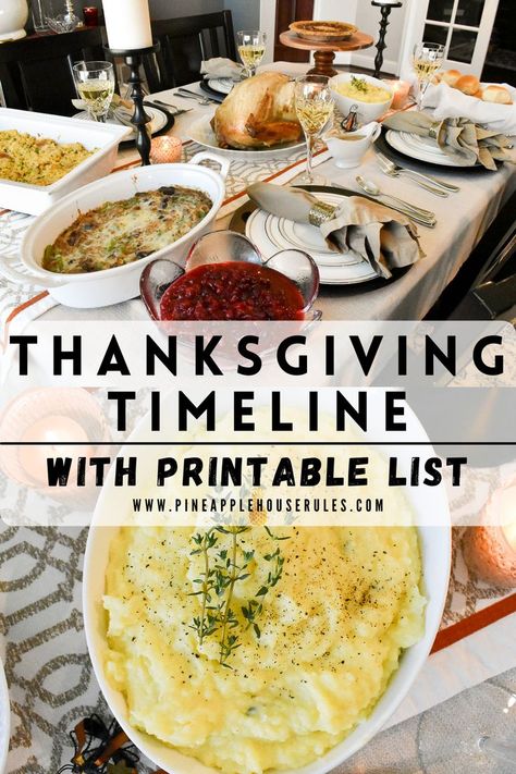 This Thanksgiving Timeline with Printable is a breakdown of the steps needed to prepare and cook your Thanksgiving Dinner! Everything from turkey to table! Thanksgiving Timeline | Thanksgiving Timeline Printable | Thanksgiving Timeline with Printable | Thanksgiving Dinner | Thanksgiving Recipes | Thanksgiving Timeline for Cooking | Timing Thanksgiving Dinner | Thanksgiving Meal Timing | Timing of Thanksgiving Dinner | Timing for Thanksgiving | Thanksgiving | Printable List Timing Thanksgiving Dinner, How To Prepare For Thanksgiving Dinner, Timeline For Cooking Thanksgiving Dinner, What Order To Cook Thanksgiving Dinner, How To Plan Thanksgiving Dinner, How To Time Thanksgiving Dinner, How To Cook Thanksgiving Dinner, Thanksgiving Food Prep Timeline, Thanksgiving Meal Prep Timeline