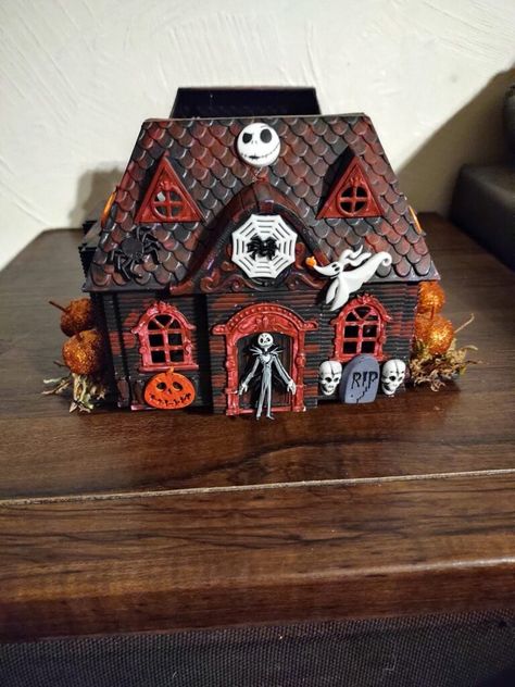 Dollar Tree Haunted House Craft Ideas | Dollar Tree Craft Dollar Tree Haunted House, House Craft Ideas, Craft Ideas Dollar Tree, Halloween Haunted House Diy, Dollar Store Halloween Diy, Diy Halloween Tree, Disney Christmas Village, Haunted House Craft, Dollar Tree Halloween Decor