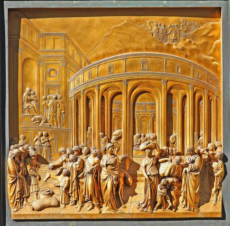 Baptistery of St John, Gates of Paradise | Baptistery of Sai… | Flickr Florence Baptistery, Lorenzo Ghiberti, St John, Florence, Paradise, Gate, Painter, Art