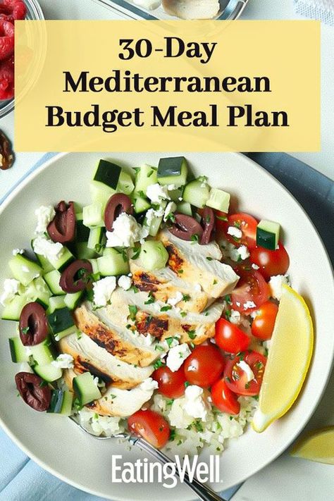 Mediterranean Recipes Healthy, Mediterranean Diet Recipes Dinners, Mediterranean Diet Meal Plan, Easy Mediterranean Diet Recipes, Budget Meal Planning, Best Fat Burning Foods, Diet Food List, Ab Workouts, Diet Help