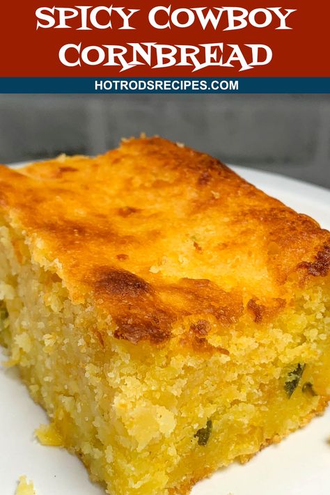 Jiffy Jalapeno Cheddar Cornbread, Savory Cornbread Recipe, Cornbread Recipe From Scratch, Onion Dishes, Cowboy Recipes, Cornbread Southern, Cowboy Cornbread, Easy Homemade Cornbread, Starchy Sides