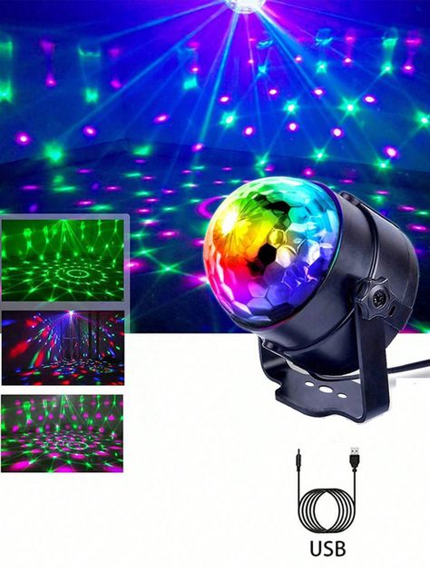 1pc Party Decoration Led Crystal Colorful Laser Light, Stage Light, Laser Light, Suitable For Bars, Parties, Birthday Parties, Christmas CelebrationsI discovered amazing products on SHEIN.com, come check them out! Led Disco Lights, Led Projector Lights, Dance Party Birthday, Disco Ball Light, Led Stage Lights, Laser Show, Stage Light, Disco Lights, Sound Control