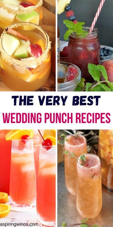 Best Wedding Punch Ever, Anniversary Punch Recipes 50th, Fall Wedding Punch Recipes, Fall Wedding Punch Recipes Non Alcoholic, Party Mixed Drinks Alcohol Punch Recipes, Punch For Wedding Reception, Wedding Punch Recipes Alcoholic, Old Fashioned Punch Recipes, Wine Punch Recipes Easy