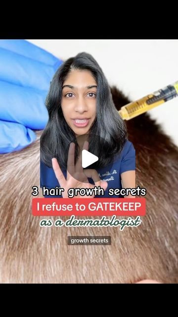 Dr. Neera Nathan on Instagram: "#greenscreen 3 hair growth secrets I swear by & refuse to gatekeep as a dermatologist. If you follow me, you know that I have diffuse hair shedding/hair fall that has been on and off for the past several years (chronic telogen effluvium). These tips have helped me on my hair loss journey and I hope they help you too. #hairgrowthtips #hairloss #alopecia #fyp" Telogen Effluvium Recovery, Hair Growth Time Lapse, Hair Lossing Tips, One Year Hair Growth, Diffuse Hair, Telogen Effluvium, Alopecia Hair Growth, Hair Growth Methods, Alopecia Hairstyles