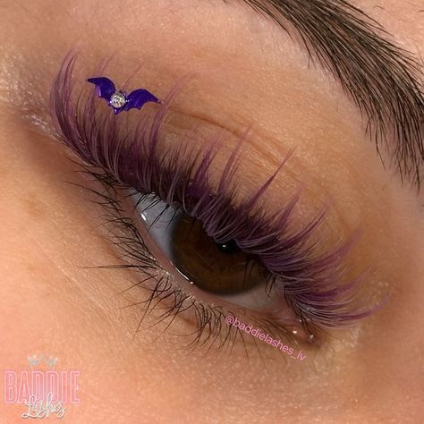 🌈 New .05 Color Trays available now! I created this look with my dark brown, lilac & purple lashes. Video coming soon! ✨ . . . . . . #lashes #lashextensions #eyelashextensions #lasvegas #vegaslashes #vegaslashextensions #lashartist #fluffylashes #volumelashes #megavolumelashes #baddielashes #wispylashes #wispylashmap #striplashes #striplashmap #reels #colorlashes #uvlashes #cilios #pestañas #extensionesdepestañas #extensaodecilios #decallashes #creativelashes #brownlashes #purplelashes #la... Lash Extensions With Purple, Purple Lash Extensions, Purple Eyelashes, Purple Lashes, Wispy Lashes, Volume Lashes, Lash Artist, Strip Lashes, Lilac Purple