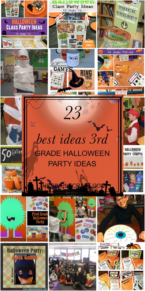 23 Best Ideas 3rd Grade Halloween Party Ideas - Home Inspiration and Ideas | DIY Crafts | Quotes | Party Ideas Fun Halloween Activities For 3rd Grade, Class Halloween Crafts 3rd Grade, Class Party Ideas Elementary Halloween, 3rd Grade Harvest Party, Third Grade Halloween Party Ideas, 3rd Grade Halloween Party Activities, 3rd Grade Halloween Party Crafts, 3rd Grade Halloween Craft Ideas, Fall Party Crafts For 3rd Grade