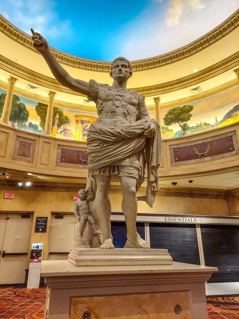 Caesar. Caesar's Palace Casino, Las Vegas, NV. 2021 Ceasar Palace, Ceasars Palace, Caesars Palace, Travel Places, Club House, Statue Of Liberty, Places To Travel, Palace, Las Vegas