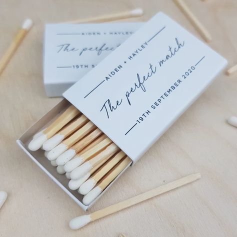 Matchbox Favors, Personalized Wedding Matches, Budget Friendly Wedding Favours, Wedding Matches Favors, White Headed, Wedding Match Boxes, Sparkler Exit Wedding, Affordable Wedding Favours, Match Boxes