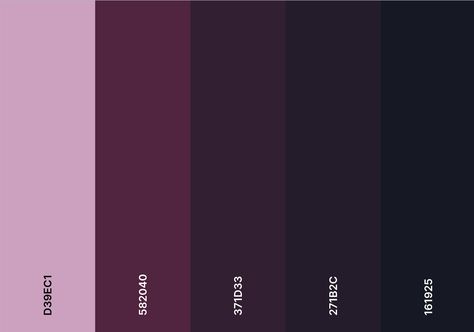 Dark Purple And Black Color Palette, Purple And Black Color Scheme, Color Palette Dark Pink, Black Pink Colour Palette, Dark Purple Pallet, Pink Goth Color Palette, Bright Color Palette With Black, Purple And Black Colour Palette, Pink Purple Black Color Palette