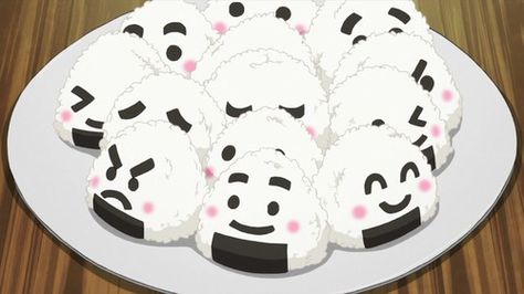 cute image Tumblr, Essen, Anime Bento, 귀여운 음식 그림, Food Icon, Cute Food Art, Anime Food, Rice Balls, Kawaii Food