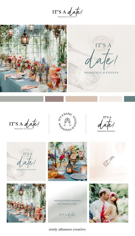 Moodboard Event Planner, Event Planning Business Logo Branding, Event Planner Social Media Posts, Wedding Planner Logo Design Ideas, Event Coordinator Logo, Wedding Planning Branding, Wedding Organizer Logo Design, Wedding Business Branding, Event Planning Logo Design Ideas