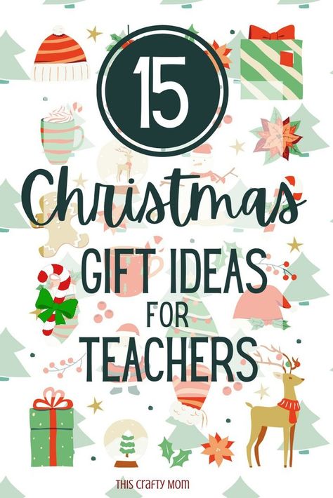 Looking for the perfect Christmas teacher gift idea? Check out this post with an easy Christmas Teacher gift idea. It even includes a free Christmas printable. For more Christmas teacher gift ideas be sure to check out thiscraftymom.com Teacher Appreciation Christmas Gifts, Teachers Xmas Gift Ideas, Best Christmas Gift For Teachers, Teacher Appreciation December, Diy Christmas Gift For Teacher, Christmas Present Teacher, Vpk Teacher Gifts, Christmas Presents For Teachers Diy, Christmas Teacher Gifts Cricut