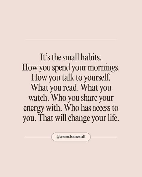 Comment below what habits you could change that might change your life. Serving up daily motivation 💪 ✨ @creator.businesstalk ✨ @creator.businesstalk ✨ @creator.businesstalk Empowerment quotes I Motivational quotes I Inspirational quotes I Aspirational quotes I UGC Content Creators I Content Creators I Coaches I Motivational Coaches I Life Coaches I Growth I Building empires I Build confidence I Mindset I Success quotes I Powerful quotes I Self love I International Content Creator Communit... Changing Your Mindset Quotes, Change Mindset Quotes Motivation, Self Empowerment Quotes, Aspirational Quotes, Content Quotes, 2025 Goals, Contentment Quotes, Change Mindset, Ugc Content