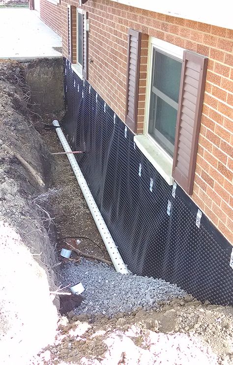 Water Proofing, Foundation Drainage, Backyard Drainage, Wet Basement, Yard Drainage, Drainage Solutions, Waterproofing Basement, Old Stone Houses, Basement Walls