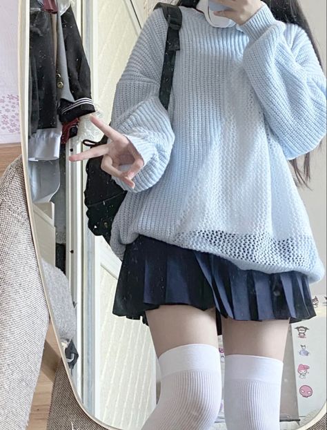 trendy outfits cosplay makeup anime Japan grunge aesthetic gothic core trendy makeup trendy outfit vintage outfit skater girl school fit Mode Indie, Kawaii Fashion Outfits, Swaggy Outfits, Knee High Socks, Really Cute Outfits, Kawaii Clothes, Korean Outfits, Character Outfits, Dream Clothes