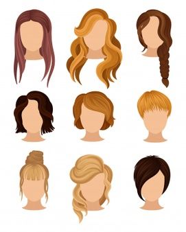 Hair Styles Long Layers, Hair Vector, Hair Clipart, Hair Illustration, Hair Patterns, Flat Sketches, Hairstyles Women, Hairstyles Long, Long Layered Hair