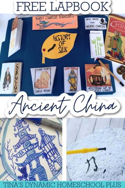 Free Ancient China Lapbook for Kids Who Love Hands-on History. Today, I have a free Ancient China lapbook with some hands-on history ideas. Also, you'll love my other Homeschool Lapbook Ideas on my page. I'm sharing my complete lapbook Ancient China lapbook along with some hands-on history ideas. And learning about ancient civilizations makes for interesting segues into your history day. When you focus on an ancient civilization like Ancient China in depth it makes history much livelier. Ancient China Stem Activities, Curiosity Chronicles, Ancient China Map, Ancient China Activities, Ancient China Lessons, China For Kids, Homeschooling Multiple Ages, Homeschool Units, Lapbook Ideas