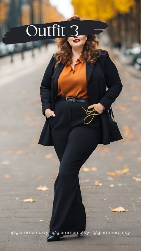 Plus Size Formal Outfits, Curvy Outfits Autumn, Plus Size Business Casual Outfits, Alternative Fall Fashion, Plus Size Work Outfits, Plus Size Business Attire, Blazer Plus Size, Look Office, Plus Size Fall Outfit