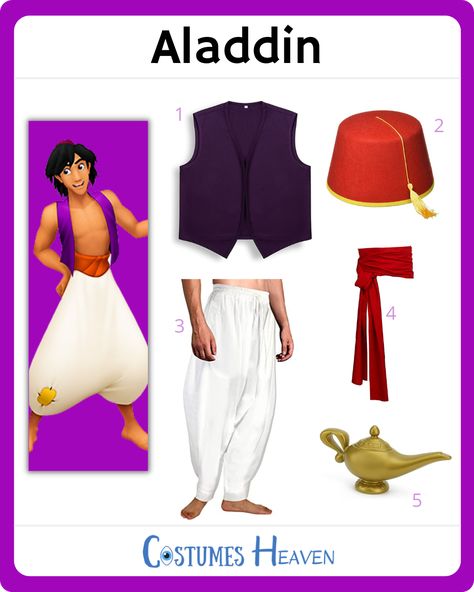 Jazmin And Aladdin Costume, Alladin Costume Ideas, Aladdin Musical Costumes, Aladdin Trunk Or Treat, Aladdin Costume Ideas, Diy Aladdin Costume, Aladdin Halloween Costumes, Jasmine Costume Diy, Aladdin Costume Kids