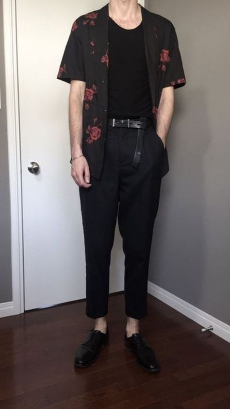 Goth Outfits Men, Alt Summer, Alt Summer Outfits, Experimental Fashion, Outfits Male, Masculine Outfits, Casual Goth, Fashion Male, Androgynous Fashion