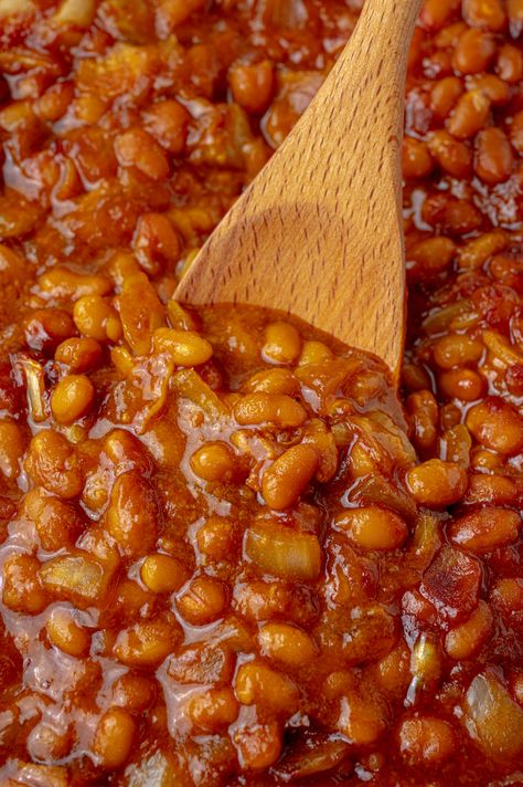 Can Pork And Beans Recipe, Pork And Bean Recipes, Baked Beans From Canned Pork And Beans, Copycat Van Camps Pork And Beans, Pork Beans Baked Beans, Baked Beans Using Pork And Beans, Van Camps Pork And Beans Recipes, Van Camp Pork And Beans Recipe, Pork N Beans Baked Beans