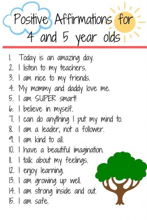 Positive Affirmations For Kids Boys, Preschool Affirmations, Uppfostra Barn, Preschool Behavior, Private Preschool, Positive Affirmations For Kids, Education Positive, Affirmations For Kids, Mindfulness For Kids