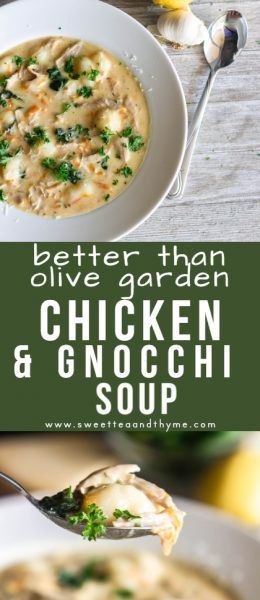 Creamy Chicken and Gnocchi Soup | Sweet Tea and Thyme Fancy Sandwich, Olive Garden Chicken Gnocchi, Gnocchi Recipes Soup, Olive Garden Chicken, Chicken Gnocchi Soup Olive Garden, Dinner Soup, Recetas Puertorriqueñas, Resep Pasta, Thyme Recipes