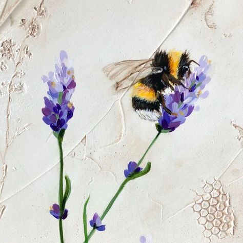 Bee Drawing Color, Bee Water Colour Painting, Bumble Bee Painting Acrylic, Bee Painting Easy, Cute Bee Painting, Bee Canvas Painting, Bee Painting Acrylic, Bee Art Painting, Bee Acrylic Painting